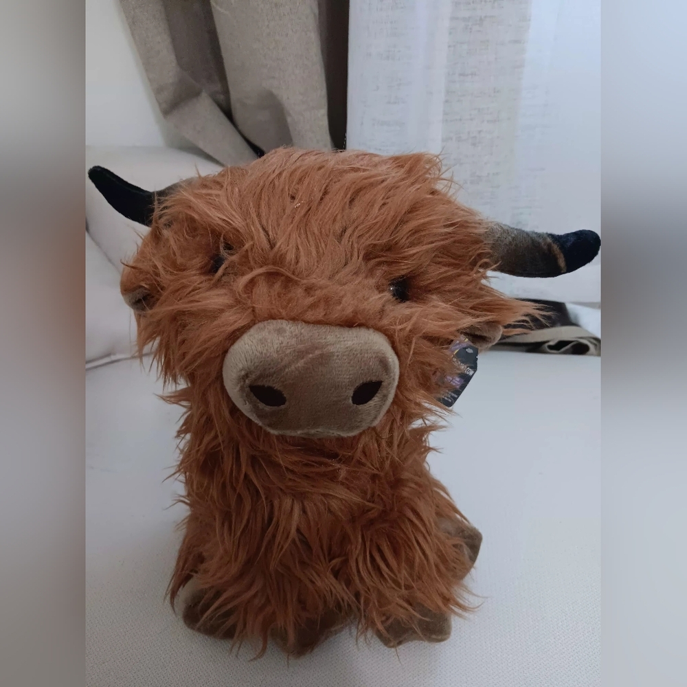 Brown Highland Cow Plush Toy